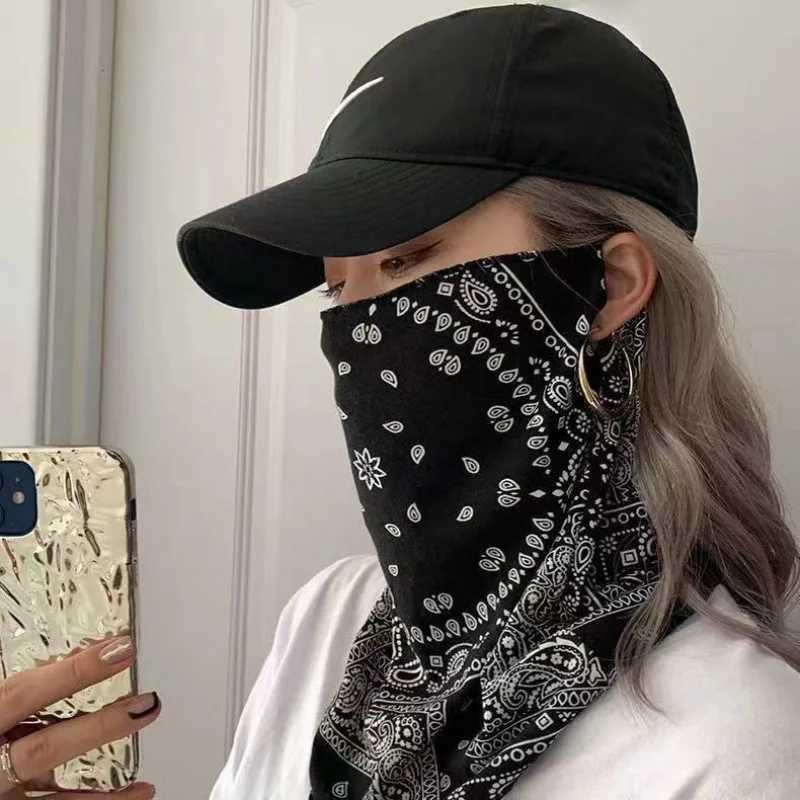 Fashion Punk Sunscreen Mask For Men Women Summer Face Neck UV Protection Ear Scarf Hip Hop Outdoor Sports Cycling Bandana Scarfs Z250725