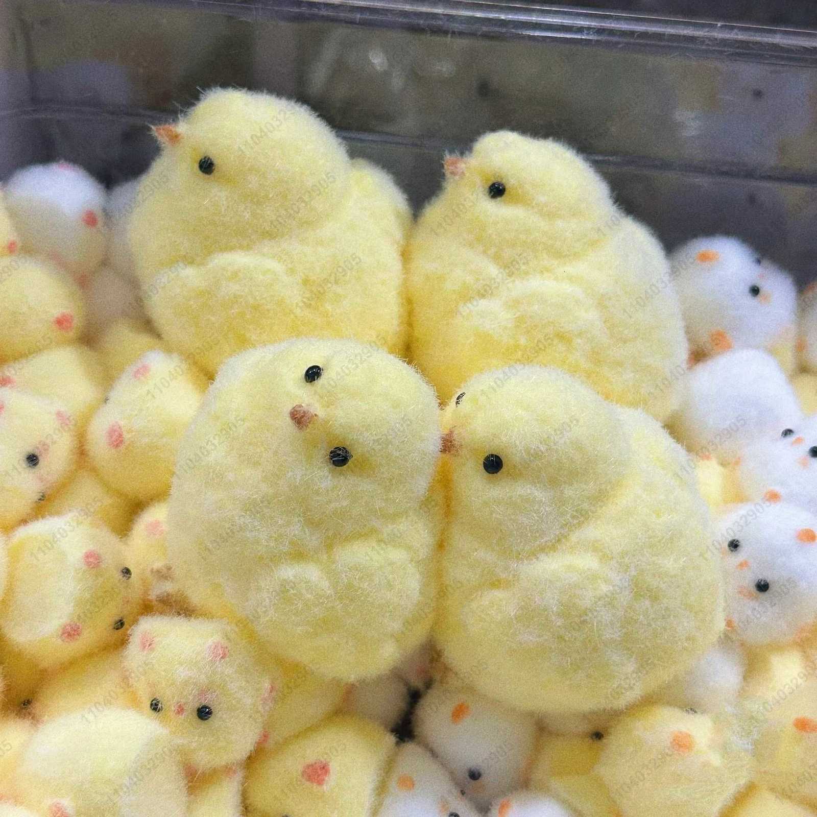 Handmade Yellow Big Chicken Plush Silicone Squishy Pinching Toys Cute Hen Chicks Taba Squeezing Toy Fuzzy Stress Relief y250725