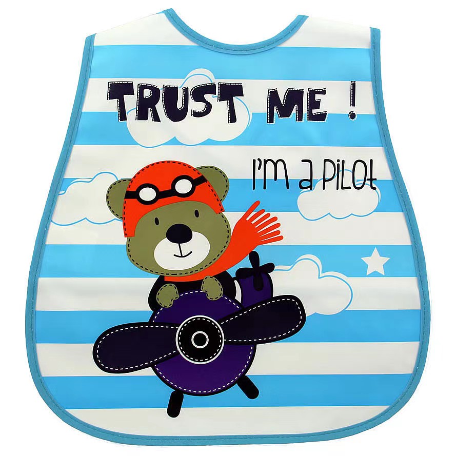 Kids' Protective Clothing: Easy-to-Clean Water Resistant Sleeveless Feeding Bib