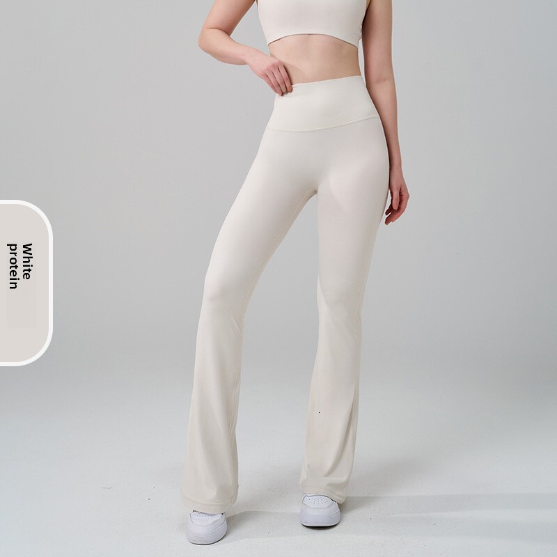 NF Lycra Size No T Flare Women High Waist Hip Lift Naked Feel Wear Fitness Slightly Flared Yoga Pants