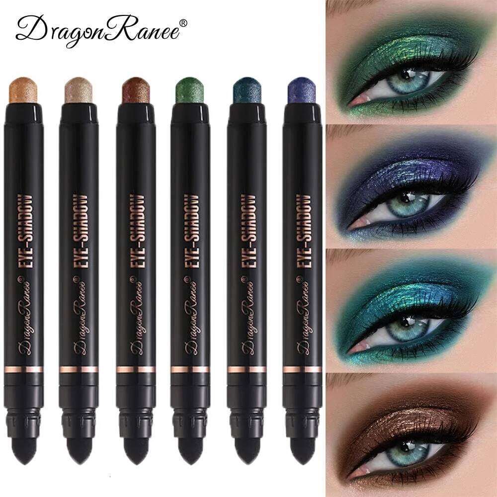 12 Color Glitter Green Blue Pencil Shine High Gloss Metallic Eyeshadow Stick Shiny Highlighter Makeup Tools Cosmetics X250726