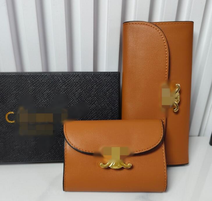 high quality wallet purse designer wallet women luxury Flap Coin Purses Cardholder wallet porte monnaie designer woman handbags mens purse 1set CC07