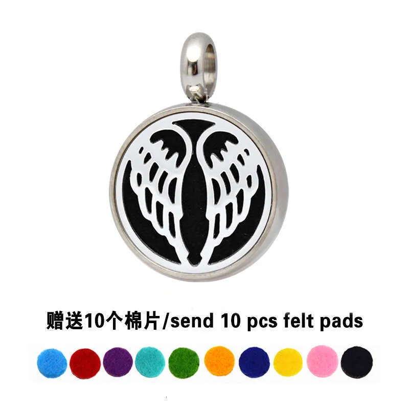 15MM Stainless Steel Hollow Essential Oil Diffuser Aromatherapy Photo Box Unisex Couple Necklace Versatile Pendant