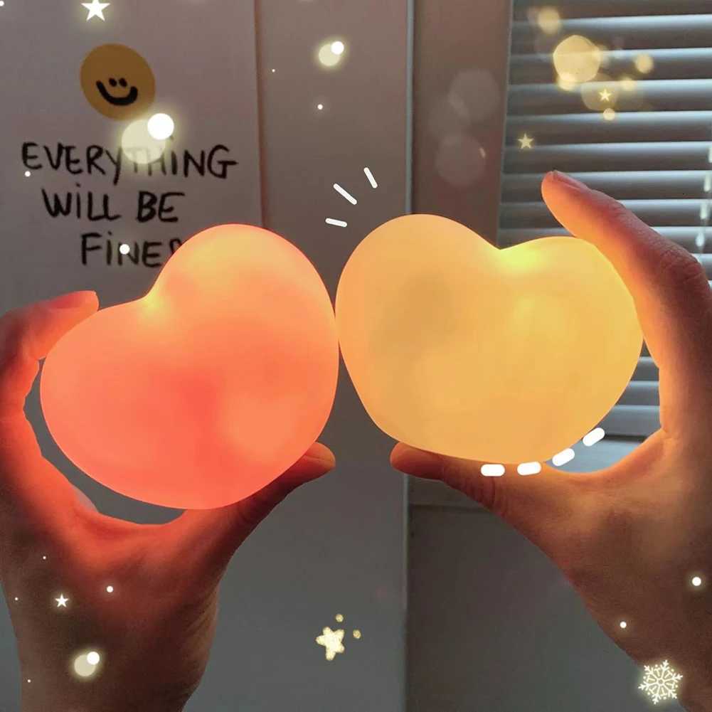 Creative Love Heart LED 3D Lamp Wedding Romantic Red Pink Night Light Ornament Birthday Christmas Home Ambient Light Decoration XJ250725