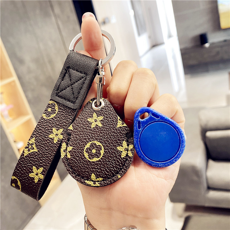 Water Drop Shaped Access Card Holder Keychain Sensorable Mini Elevator Card Small Bus Card Card Protective Cover 250726