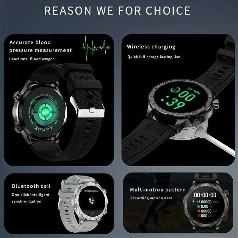 For HUAWEI Gt5 NFC Smart Watch Men Compass Wireless Charging GPS Fiess Track Ip68 Waterproof Bluetooth Call Smartwatch