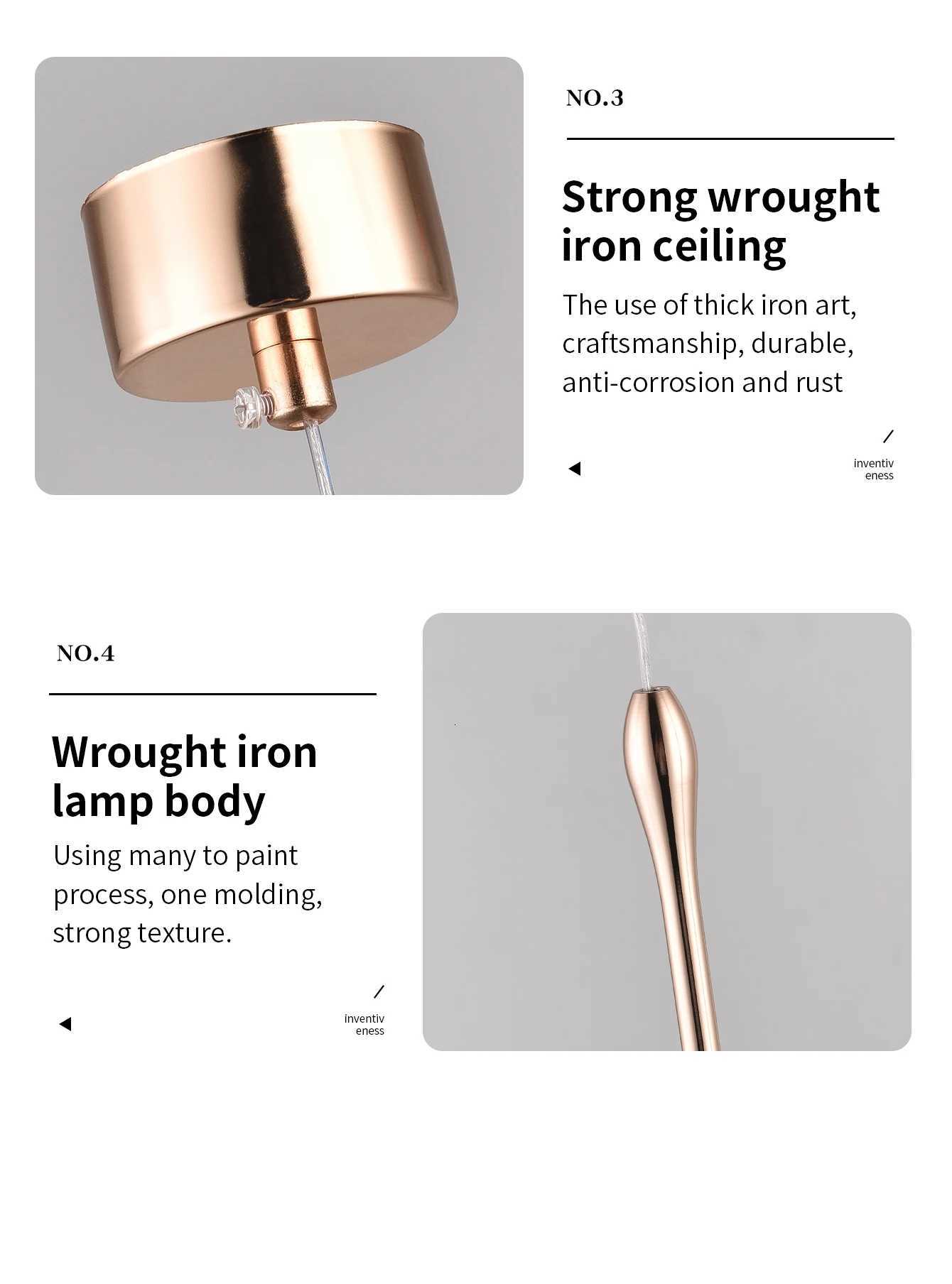 Chandelier Dining Table Light Home and Decoration Ceiling Chandelier Bedroom Bedside Pendant Lighting XJ250725