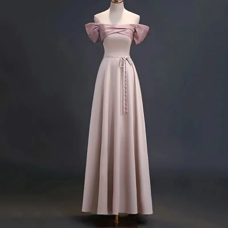 Wedding bridesmaid dress 2024 summer satin niche highend small can be worn by princess style girlfriends on weekdays 250725