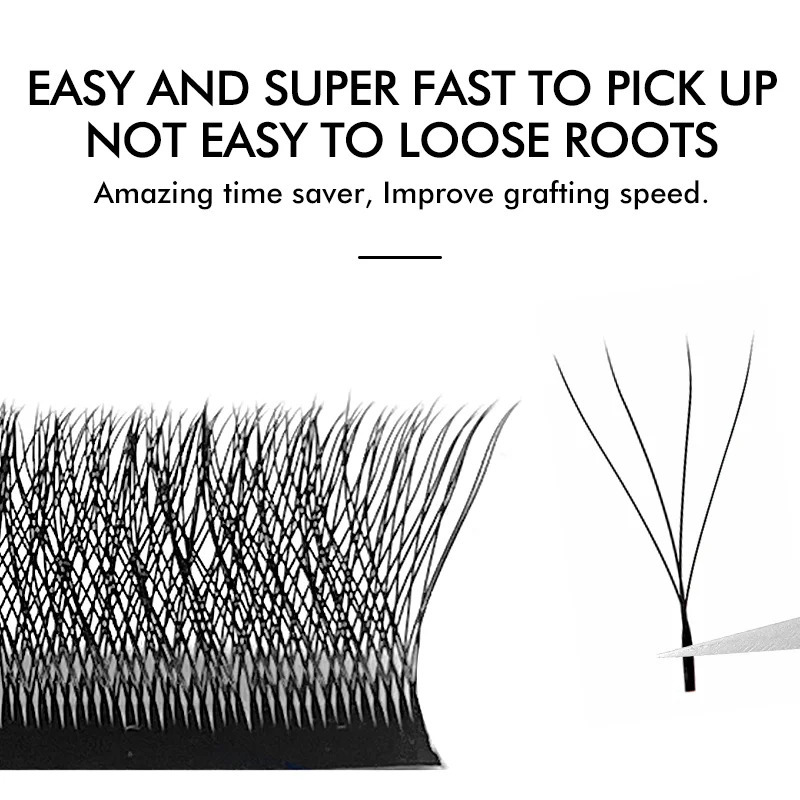 NATUHANA WShaped 4D 5D Volume Eyelash s Premade Fans W Shape Lashes Natural Soft False Eyelashes for Makeup 250714