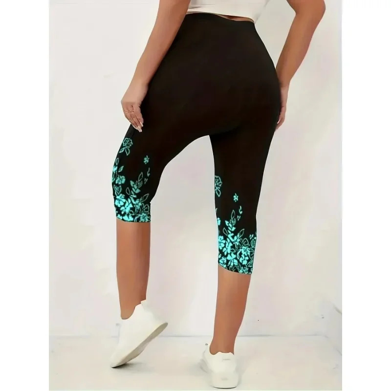 Womens SXXL Casual Slim Fit Leggings Ladies Fashion Floral Print High Rise Slight Stretch Skinny 250725