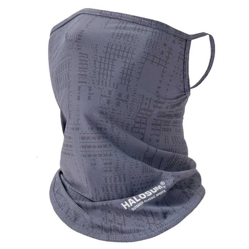 Thin Breathable Quick-dry Outdoor Face Mask Sun Protection Summer Silk Scarf Letter Pullover Neck Warmer Z250725