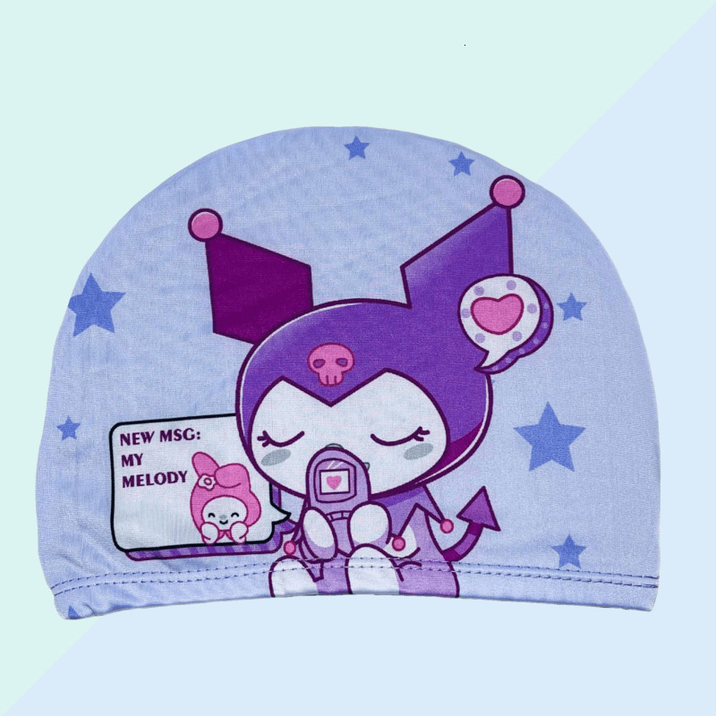 Childrens Swimming Cap Boys and Girls Small Medium Large Kids Cartoon Cute Comfortable Breathable NonTightening Ear Protection Swimming Pool Swimmin 2