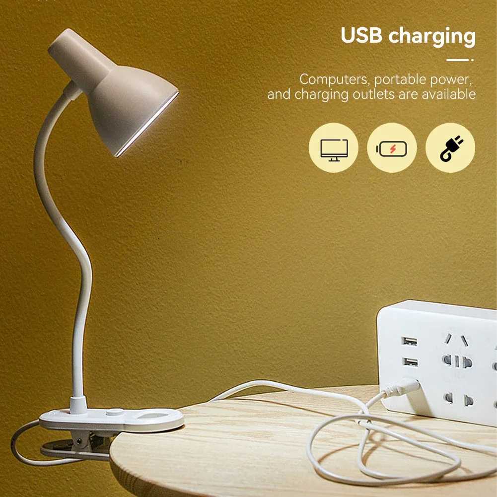 Creativity Mini Book Lights Student Dormitory LED Reading Lamp Clipped on Book AA Battery USB Plug-in for Bedroom Reading XJ250725
