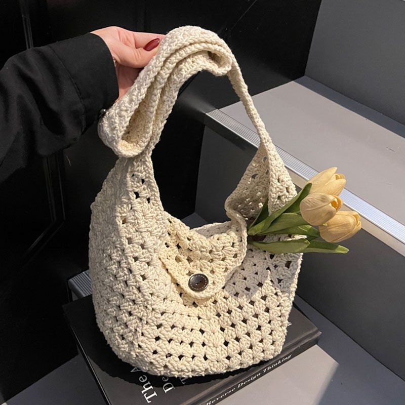 Luxury Brand Designer Bag Trendy Bag For Women, Niche Woven 2025 New Single Shoulder Straw Fashion Bag, Luxury bag Casual Korean Version Underarm Spri