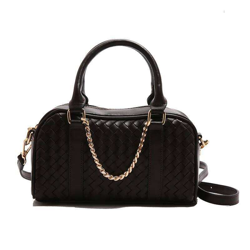 Woven Pillow Design Handheld Women PU Material Bag New Single Shoulder Crossbody Bag