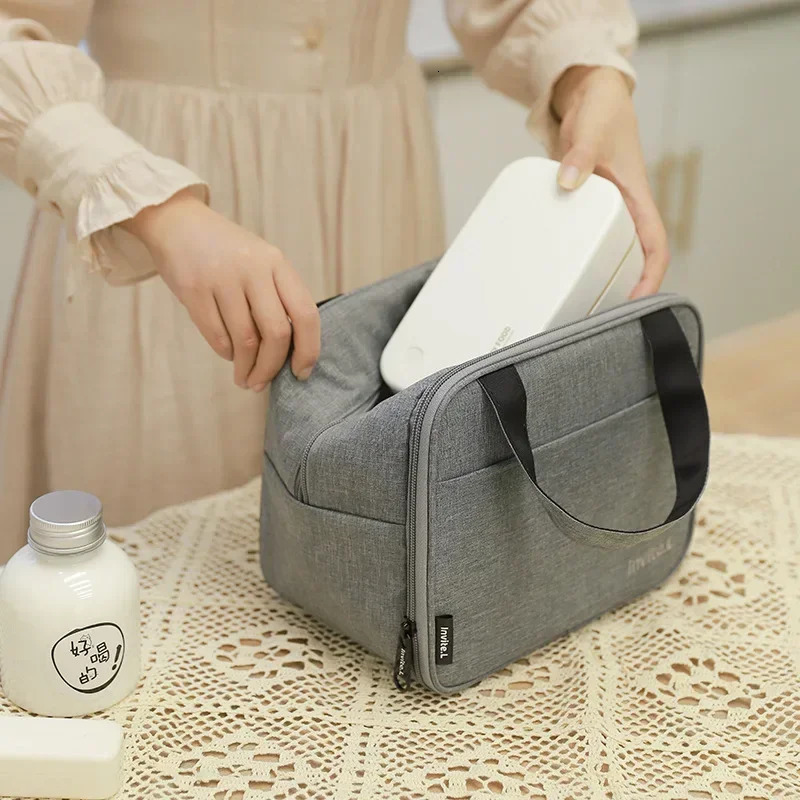 Leakproof Work Portable Food Storage Freezable Cooler Bag Lunch Box Lunch Bag Insulated Lunch Tote Bag 250723