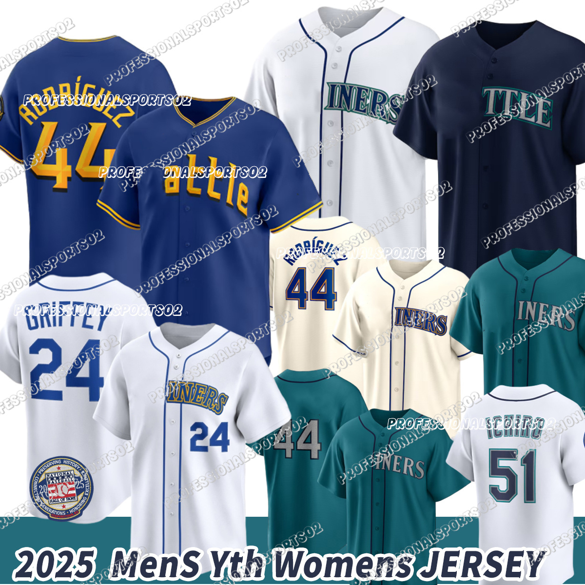 Mariners Jerseys Julio Rodriguez J.P. Crawford Mitch Haniger Cal Raleigh Luke Raley Randy Arozarena George Kirby Baseball Jerseys
