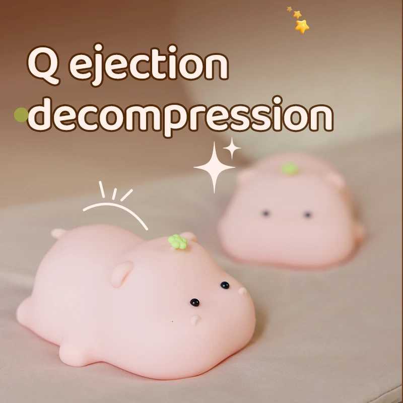 Cute Rabbit Rechargeable Silicone Night Lamp Touch Sensor Big Face Rabbit Light Timing USB Light for Kids Gift Party Decor XJ250725