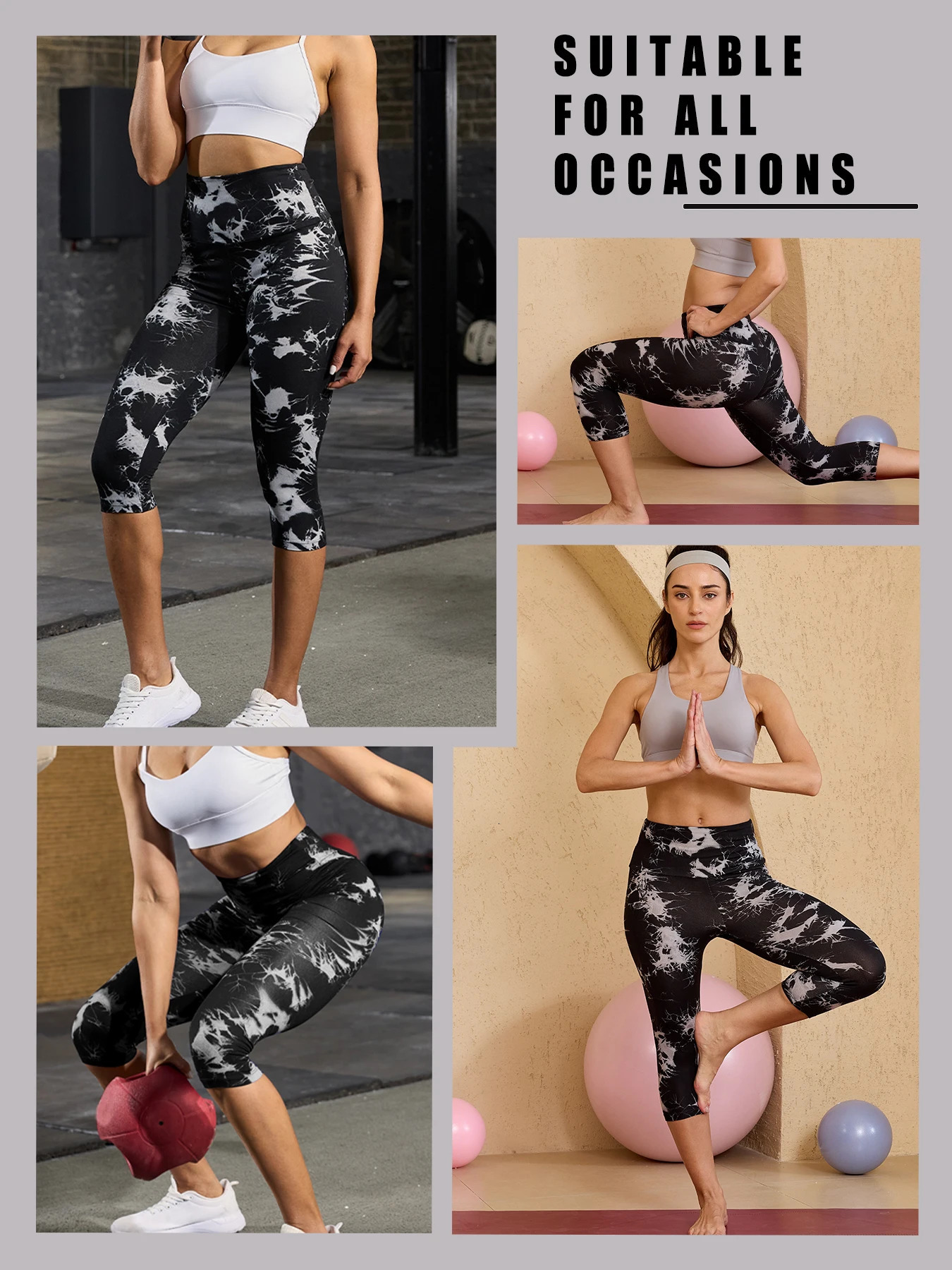 Womens High Waisted Pants Super Soft Tummy Control No See Through Workout Yoga Running Athletic Push Up Gym Leggings 250725