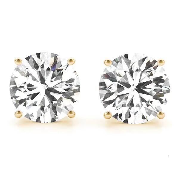 14k 18k Diamond Stud Earrings Lab Grown Diamond Earrings Lab Grown Diamond Jewelry