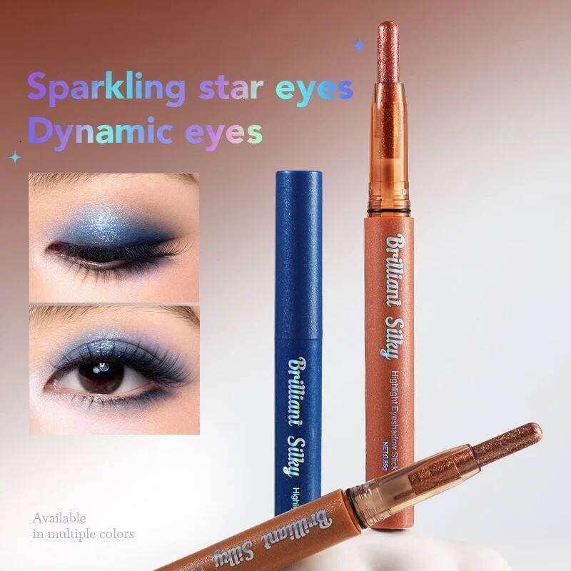 6 Colors Pearlescent Eyeshadow Pencil Waterproof Long Lasting Glitter Shimmer Eye Shadow Pen Brighten Stick Eyes Makeup Tools X250726