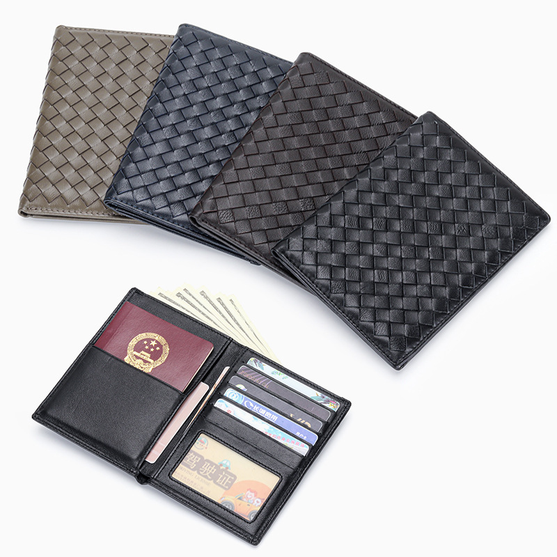 Luxury Sheepskin Hand Woven Men's And Women's Wallets With Free Shipping Designer Passport Holders Multi Slot Card Bags Casual Coin Bags Handbag