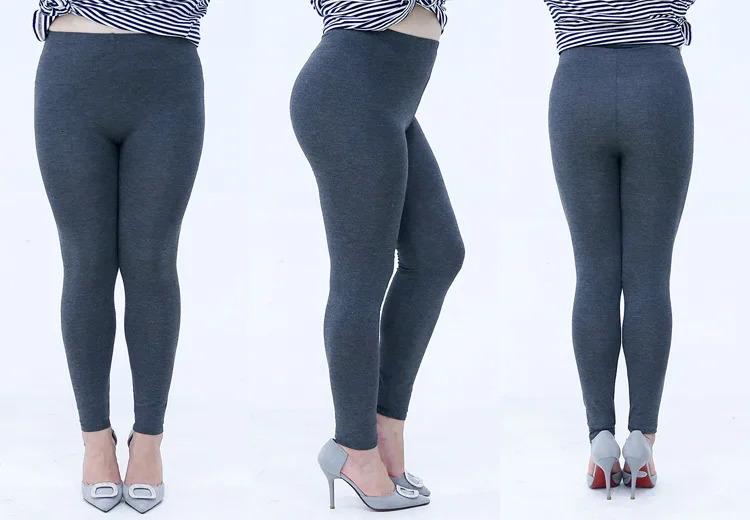 Plus Size Modal Leggings for Women Cropped Length Thin Cotton Skinny Pants 250725