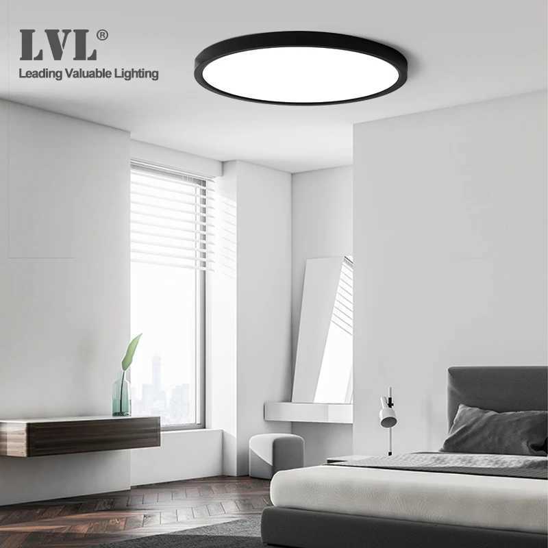 12W 18W 24W 32W 4000K Modern Black Shell LED Ceiling Light Surface Ceiling Lamp for Kitchen Bedroom BathroomXJ250725