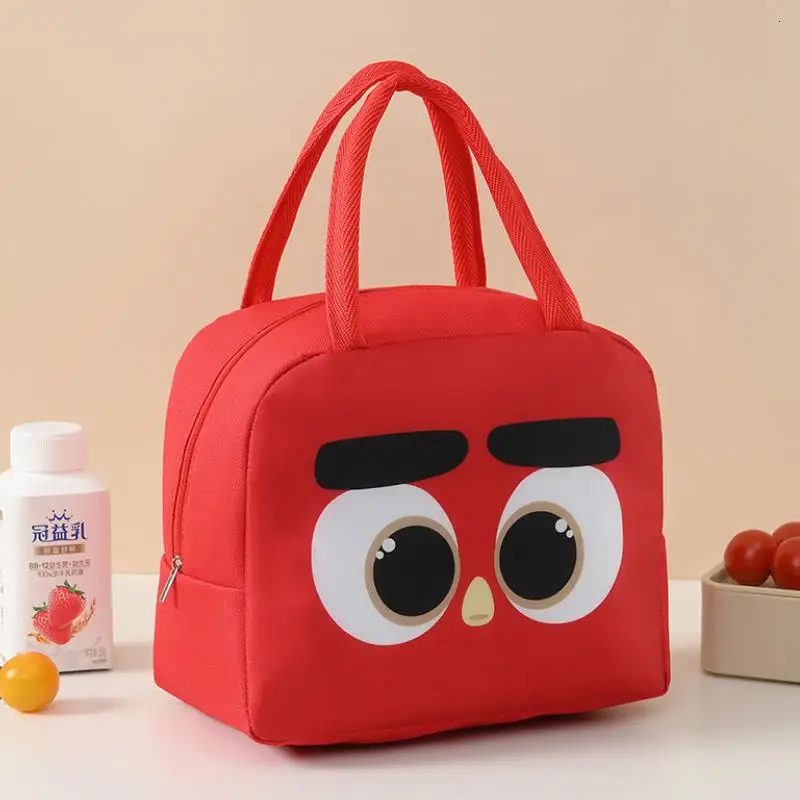 Cartoon Insulated Bag Oxford Cloth Lunch Box Bag Insulated Bento Box Bag Hand In Hand Rice Bag Camping Fresh-Keeping Ice Bag 250723