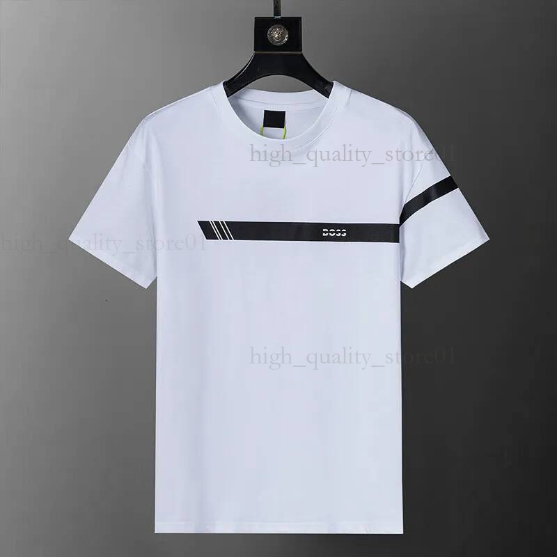 Bosse Shirt Hugobozs T Shirt Spring Summer Collection Luxury Mens Designer Bosse Polo Cotton With Short Sleeves And Round Neck Cotton TOP Bosse T Shirt 5d0