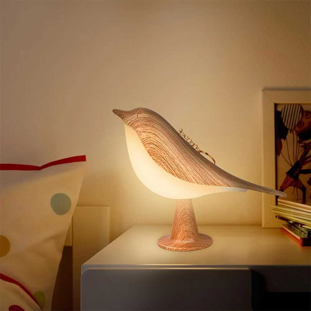 1p LED Touch-Control Bird Lamp - Art Deco 3-Level Dimmable USB-Cordless with Rechargeable Battery Versatile for All Rooms XJ250725