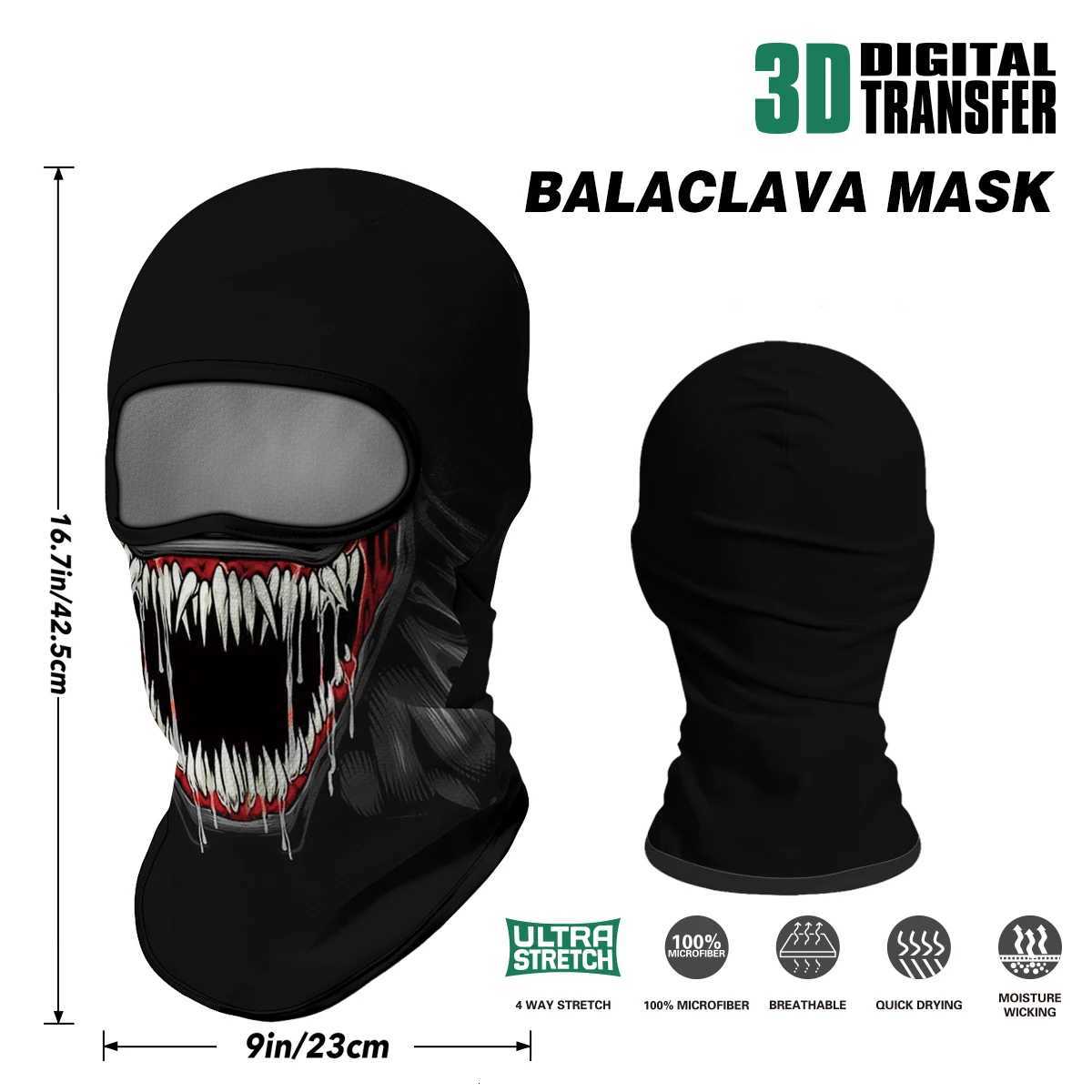 Cycling Mask Full Face Motorcycle Sun Protection Helmet Lining Summer Breathable Skull Halloween Mens Head cover Balaclava Z250725