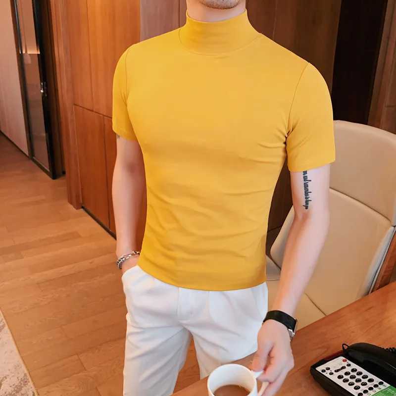 TurtleneCK T Shirts For Men Big Size Summer Short Sleeve T-Shirt Mens Korean CloTHing Slim Fit Casual Tee Shirt Homme 4XL Z250725