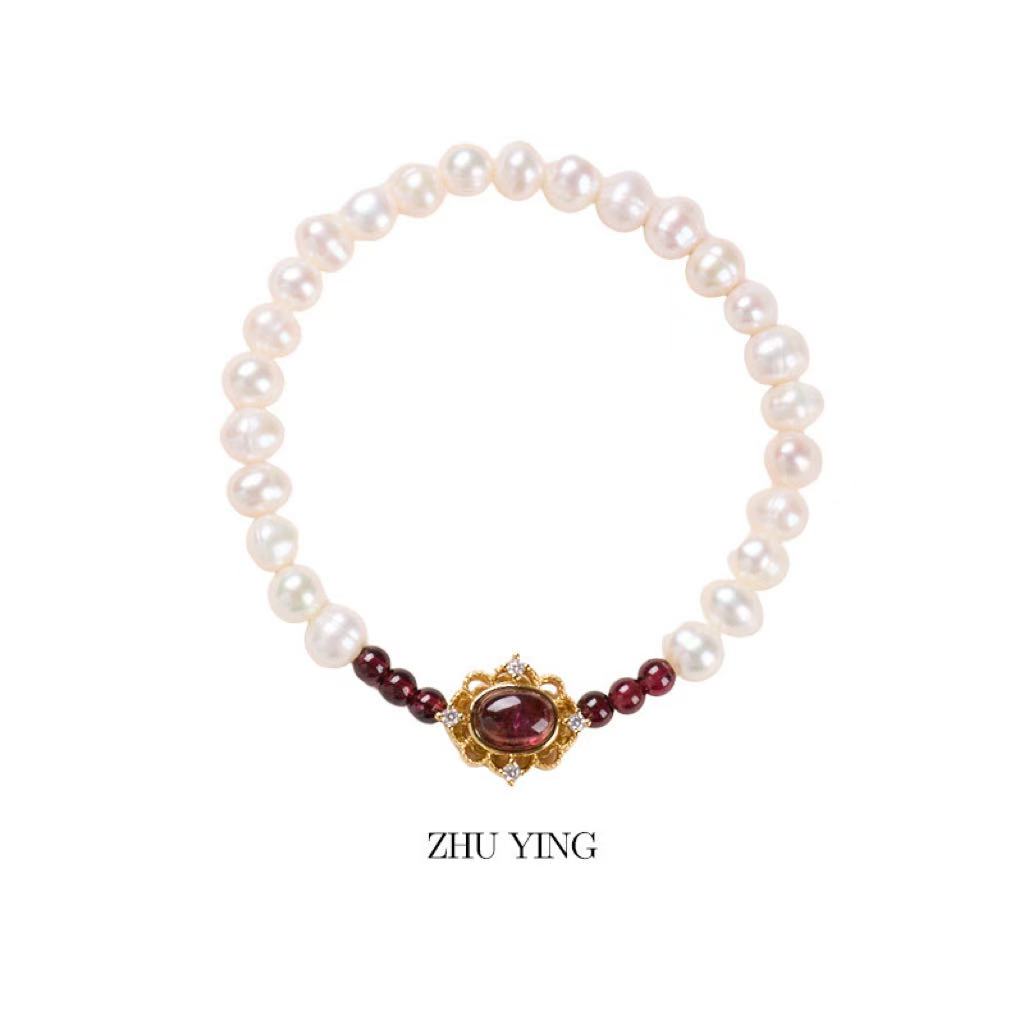 New Design Chinese Style Natural Freshwater Pearl Bracelet Vintage Versatile Trendy Jewelry for Women