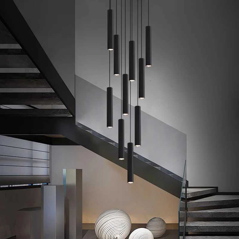 Modern home decor LED lights pendant light lamps for staircase Chandeliers for living room hanging light indoor lighting XJ250725