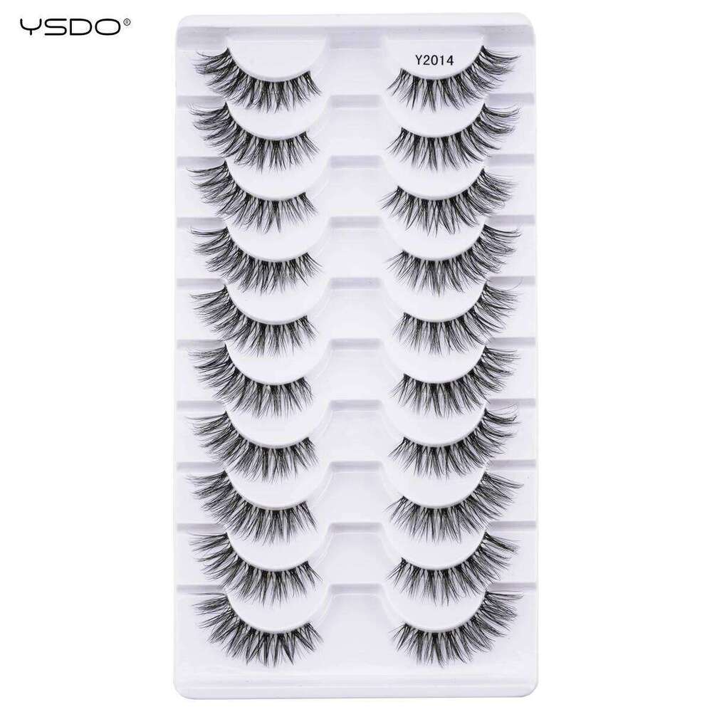YSDO Natura Cat Eye 3/10 Pairs Faux 3d Mink Reusable Fake Eyelashes Tools Soft Wispy False Lashes maquille X250725