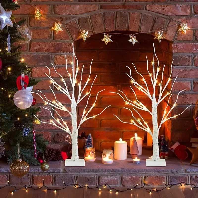 24 LED Easter Twinkling Tree Fairy Light Birch Tree Branches 3AA USB Powered Tree Lamp For Party Bedroom Christmas Decoration XJ250725