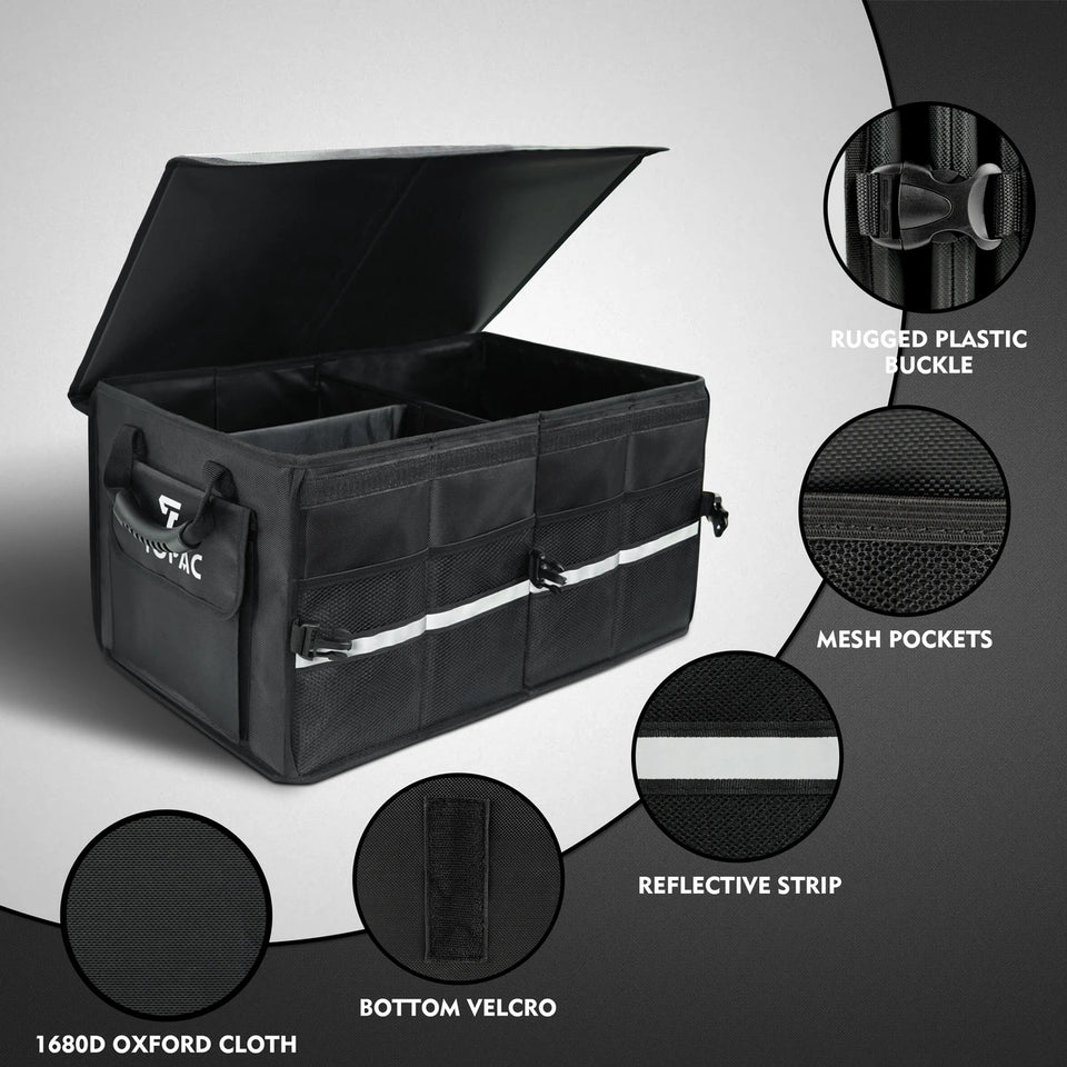 trunk storage box fully collapsed extra large for any size trunk