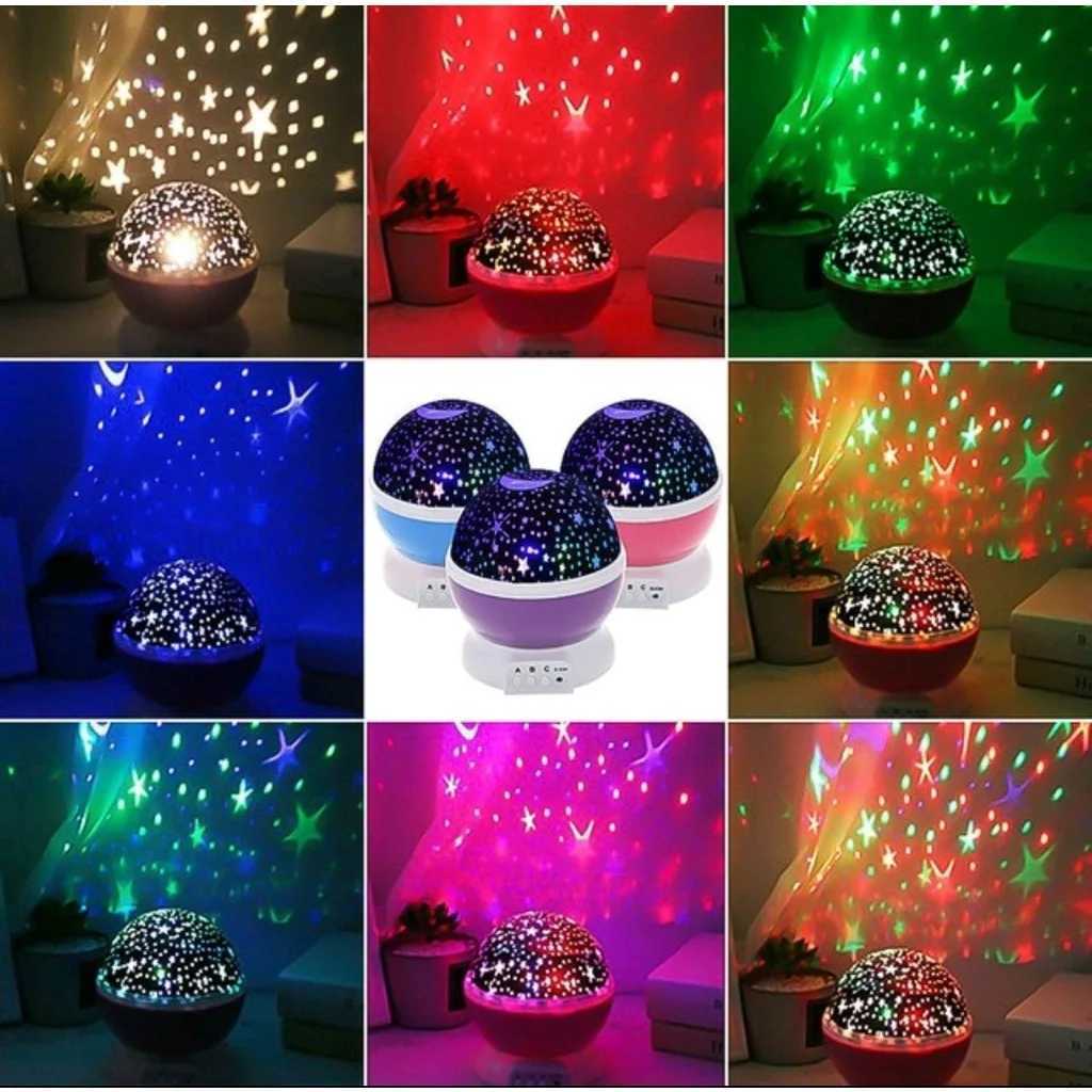 Galaxy Projector Starry Sky LED Night Light Planetarium Children Bedroom Star Night Lights Moon Light Kids Gift Christmas Lamp XJ250725