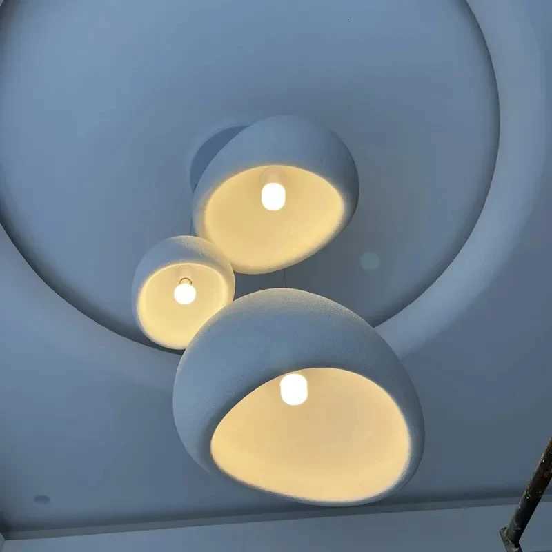 Modern Handmade Wabi Sabi E27 Ceiling Chandelier Lustre Home Decor Interior Restaurant Pendant Light Living Room Bedroom Fixture XJ250725