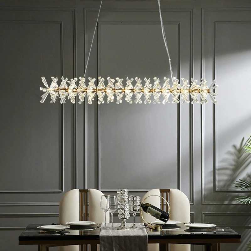 New Crystal Flower Ceiling Chandelier Led Luxury Indoor Light Home Decoration for Living Room Master Bedroom Restaurant G4 BulbXJ250725