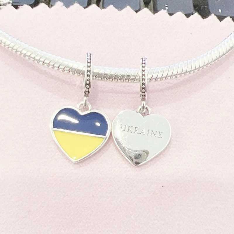 925 Silver DIY Women Jewelry National Flag Dangle Charm Bead Fit Pendant Charms Bracelet Trinket Accessories XJ250726