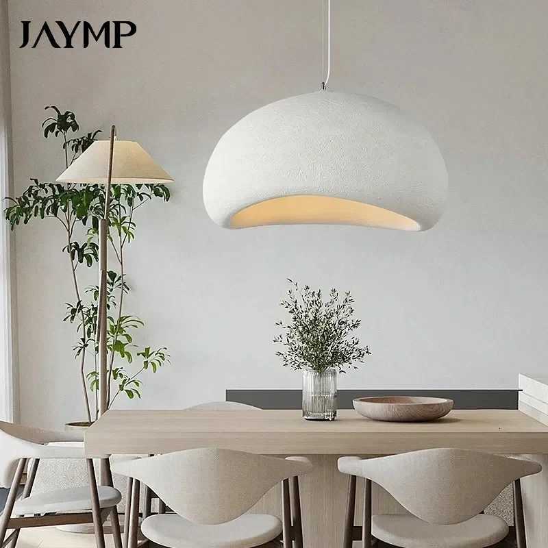 Japanese Wabi Sabi Pendant Lights E27 Bedroom Dining Room LED Ceiling Chandelier Lustre Home Decor Kitchen Loft Bar Hanging Lamp XJ250725