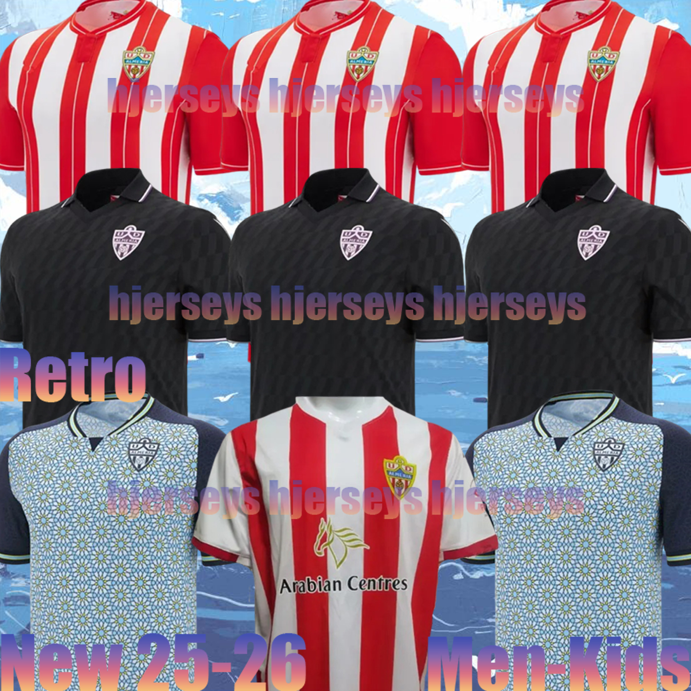 2025 2026 ALMERIA UD Soccer Jerseys 20 21 VILLAR ADIQ DYEGo Almeria HOME Away Third SUAREZ RAMAZANI Football Shirt set SAMU Maillots De Foot AKIEME JUAN CHUMI Camiseta