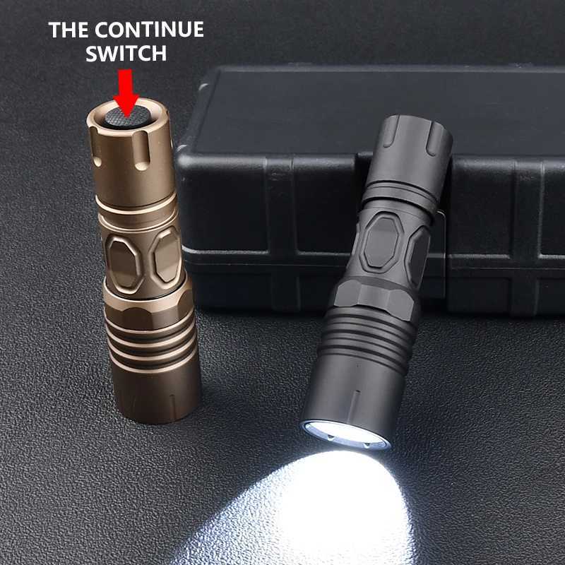 2 Pistol Handheld Flashlight Modlit Mark Tactical Switch Back Ring Metal LED Scout Light Airsoft Hunting Weapon Accessories W250722
