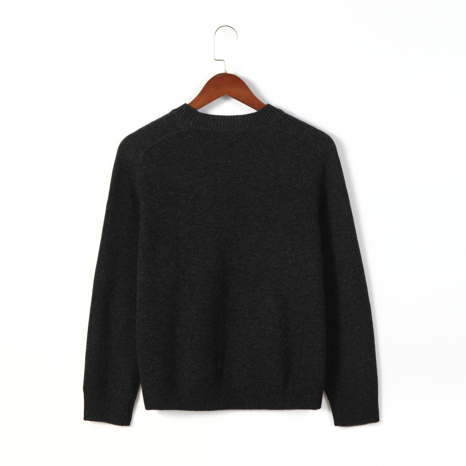 100% Cashmere Artistic Floral Jacquard Sweater Colorblocked Design Unique Top