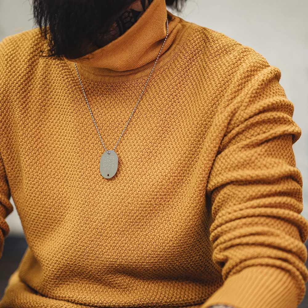 Maden New Vintage Half - Turtleneck Knitted Sweater Yellow Base Layer Pullover Warm Inner Wear for Mens Autumn and Winter Tops Z250725