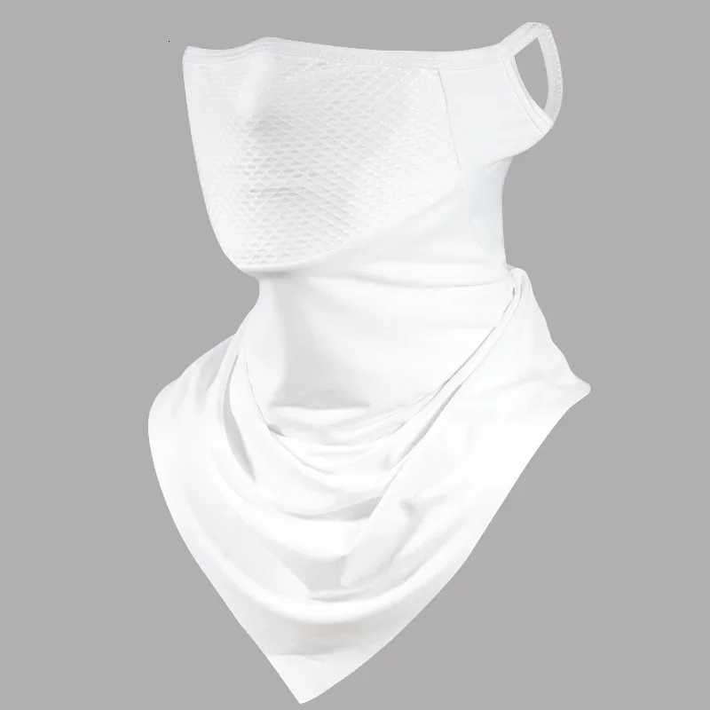 Summer Men Mask Full Face Bicycle Neckerchief Cycling Bandana UV Protection Mask Breathable Silk Outdoor Hanging Ear Scarf Z250725