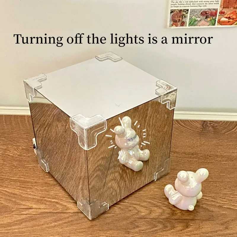 20 Flowers DIY Flower Sea 3D Cloud Tulip Night Light Mirror Table Lamps Bedroom Ornaments Mirror Table Lamps Bedside Gift XJ250725