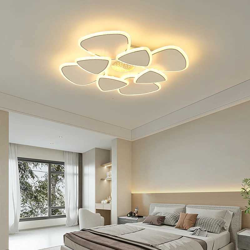 Nordic White Ceiling Chandeliers Living Room LED Light Ceiling Lights Fixture Dining Room Kids Room Creative Bedroom Ceiling LampXJ250725